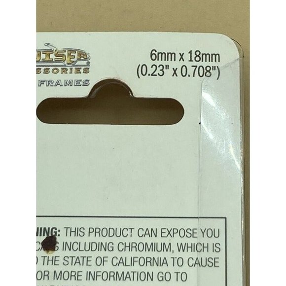 Cruiser Accessories License Plate Frame 6mm X 18mm Fasteners 80630 - Picture 4 of 4